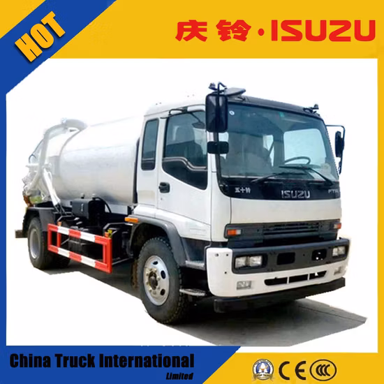 Neues Design Ftr 4*2 190 PS Abwassersaugwagen 10000 Liter Vakuumtank für Schlammabwasser, Schmutzwasser und Fäkalientransport